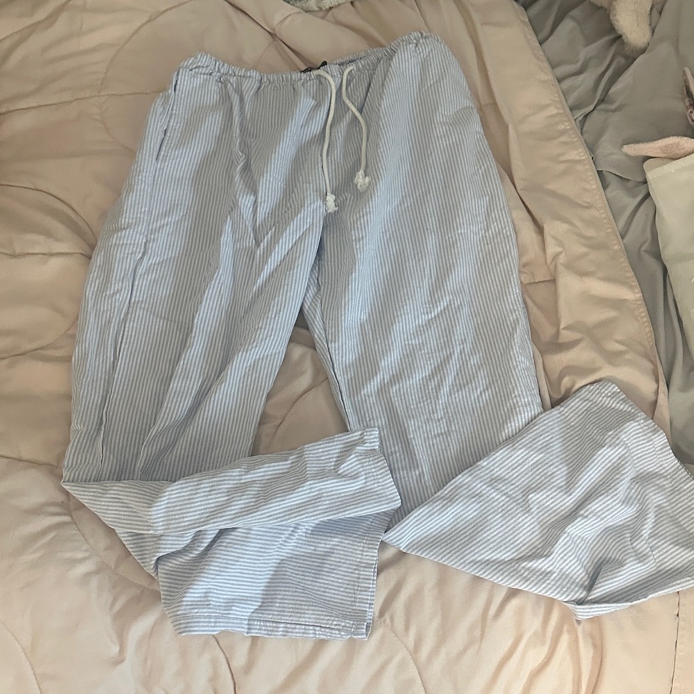 Brandy Melville Women’s Blue Striped Joggers